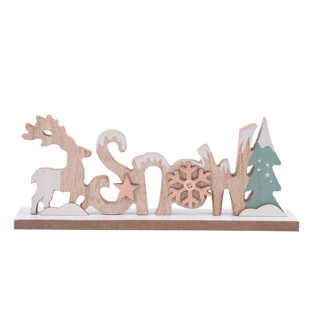 Base decorativa SNOW em madeira 25cm by hôma, photo 1