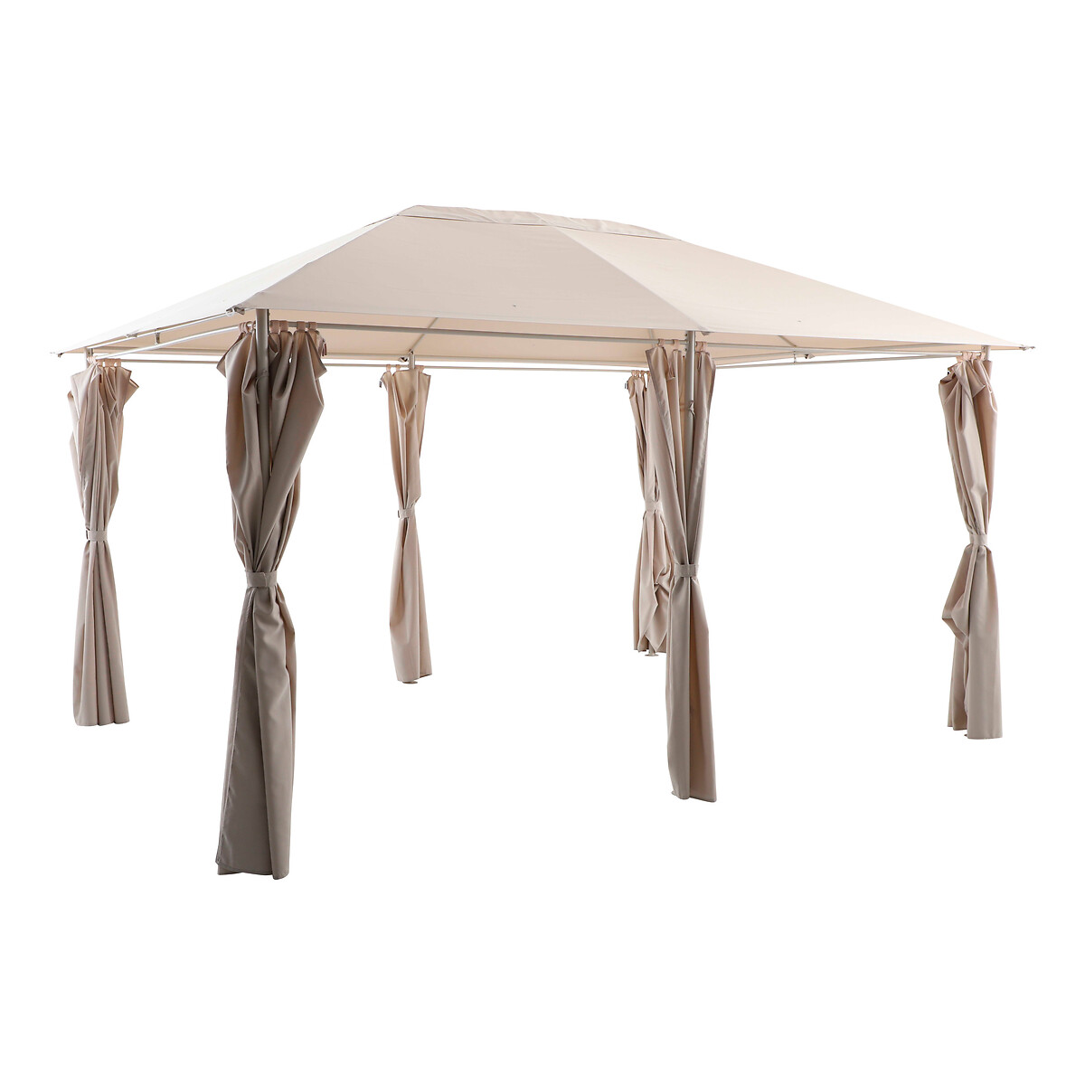 Pérgola SANTORINI argile/lin com cortinas 3x4m da hôma, fotografia 1