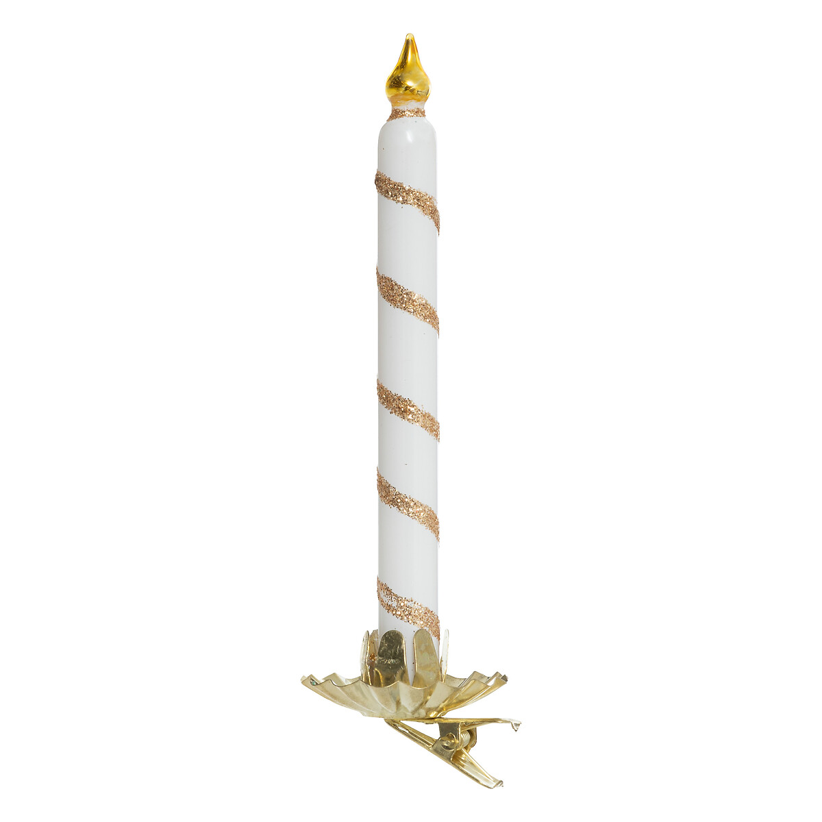 Pendurante em forma de vela com mola em vidro 14,5cm by hôma, photo 1