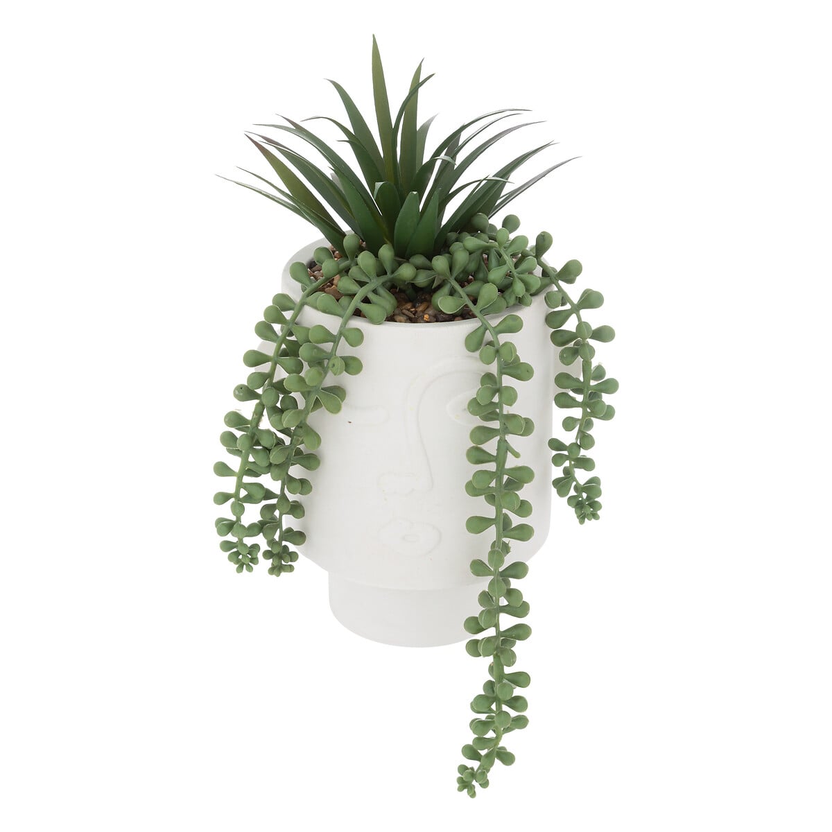 Vaso ARTI com planta artificial branco 25cm by hôma, photo 1