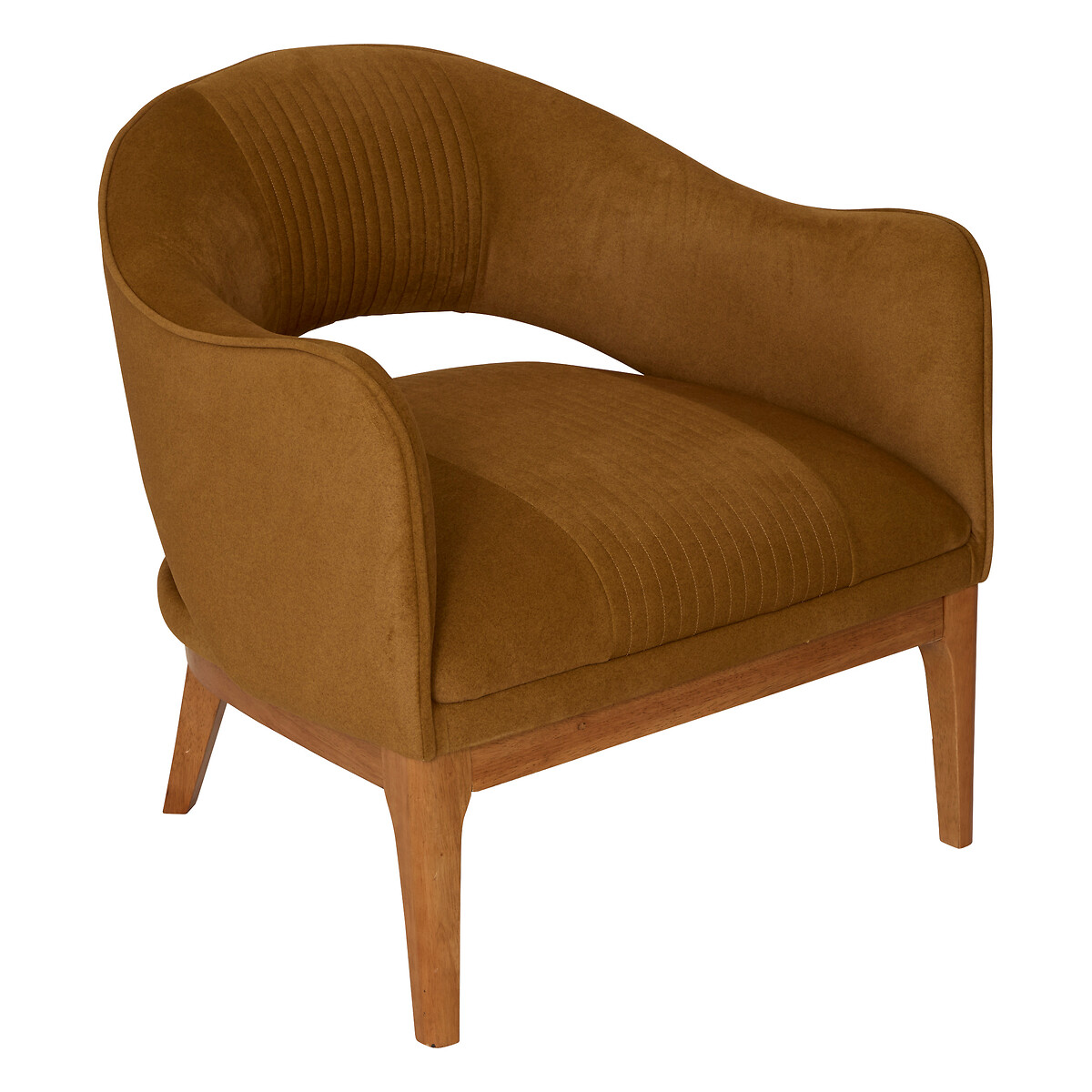 Poltrona LIBOR camel em veludo 78x74x75,5cm by hôma, photo 1