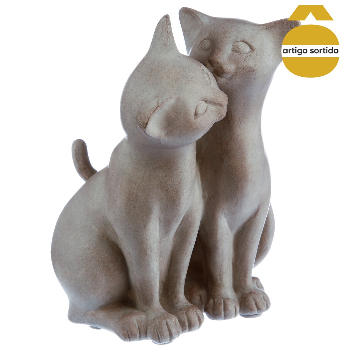 Estatueta gatos em resina da hôma, fotografia 1