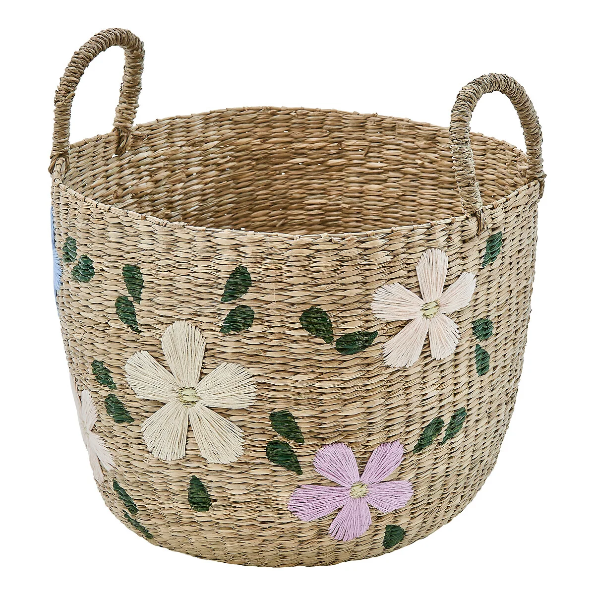 Cesto SAUV bordado com flores 35cm by hôma, photo 1