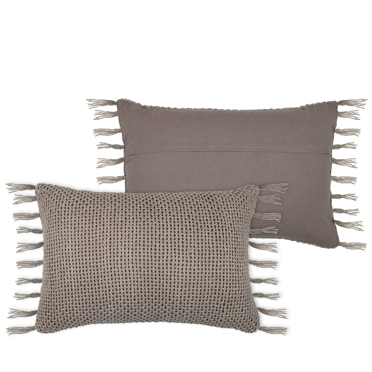 Capa para almofada MARIETTE taupe 40x60cm by hôma, photo 1