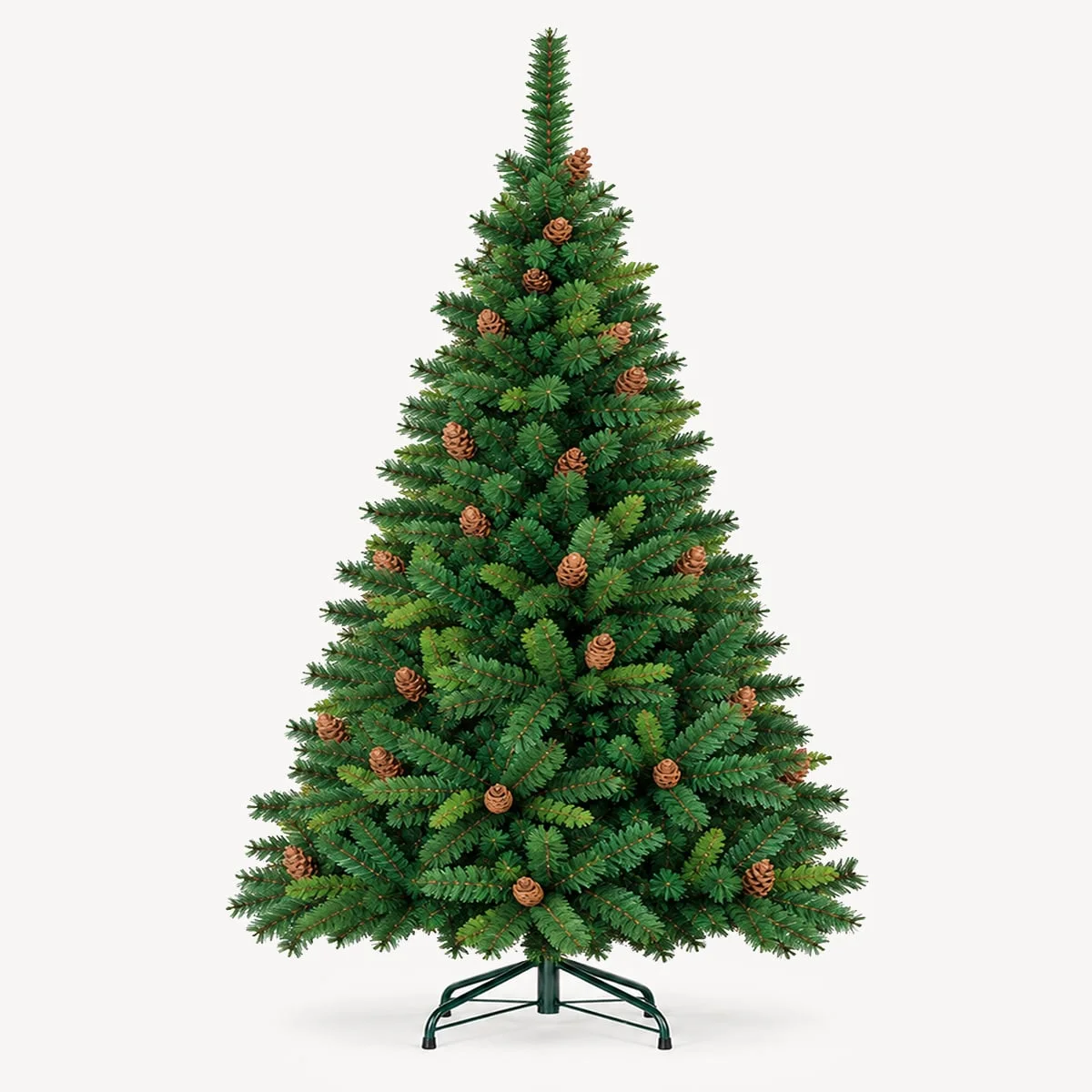 Árvore de natal ROYAL MAJESTIC verde com pinhas 240cm by hôma, photo 1