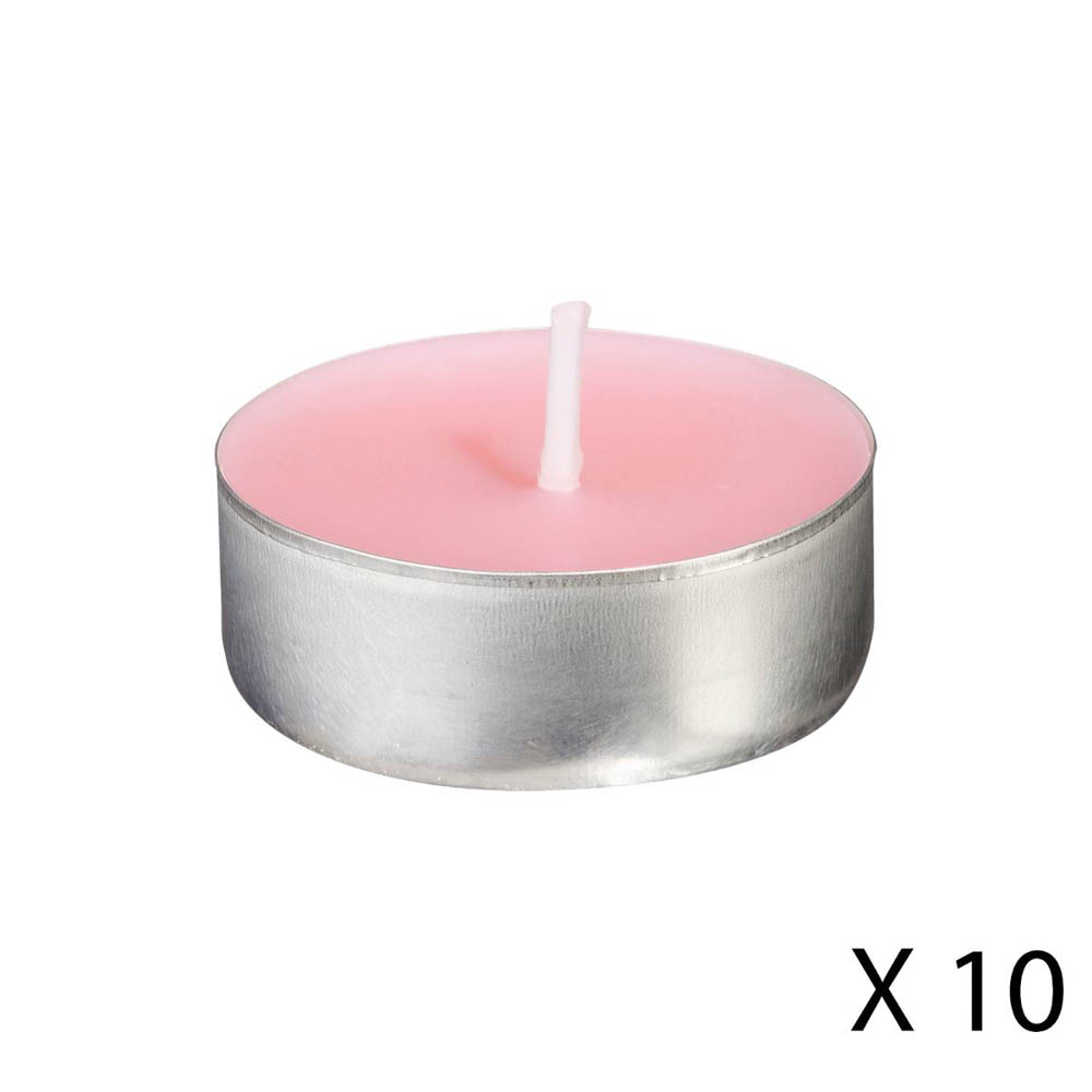 Conjunto de 30 velas tealights framboesa da hôma, fotografia 1