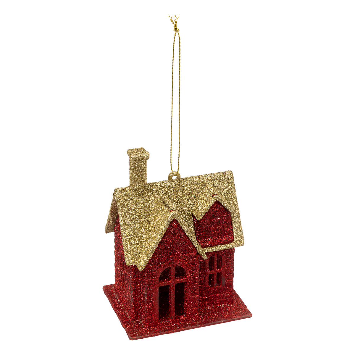 Casa vermelha e dourada 10cm da hôma, fotografia 1