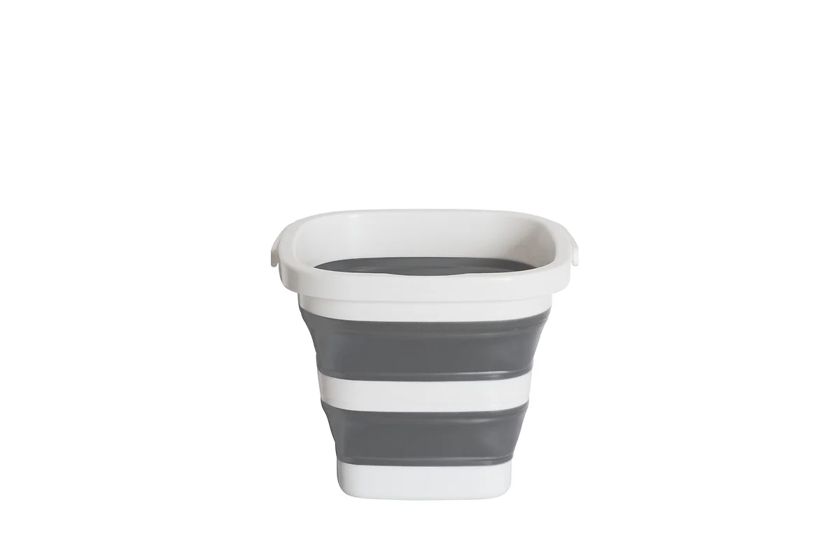 Balde Retrátil Cinza E Branco 5L by hôma, photo 1