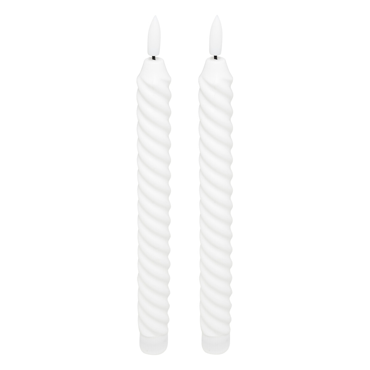 Conjunto de 2 velas TWIST ALOE 22cm led by hôma, photo 1
