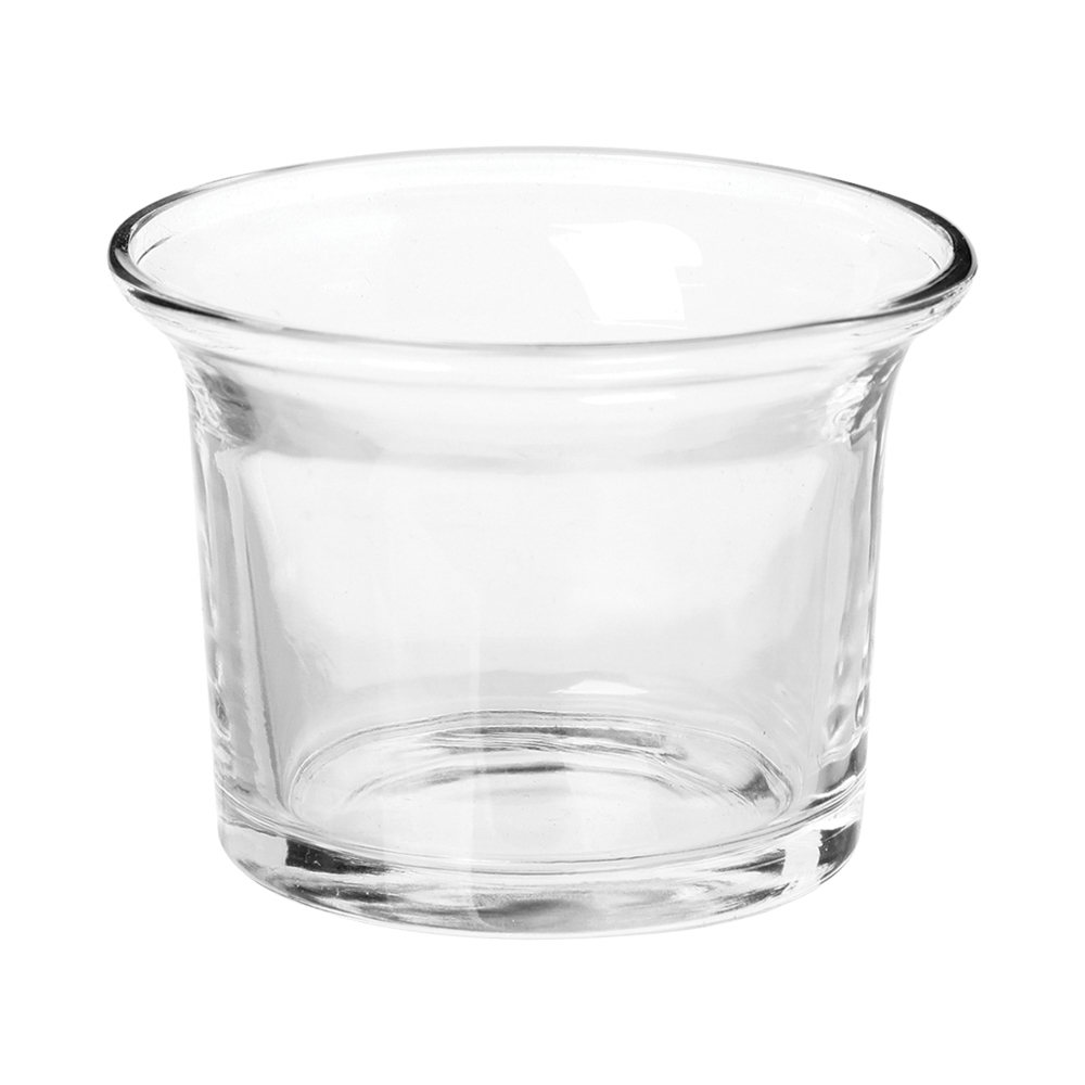 Castiçal de vidro transparente 4,6cm da hôma, fotografia 1