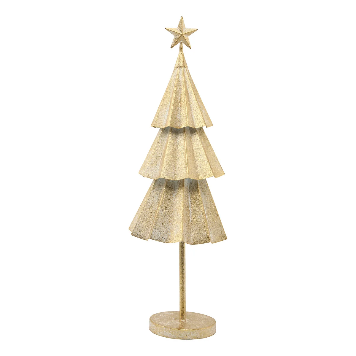 Árvore de natal decorativa dourado 67cm da hôma, fotografia 1