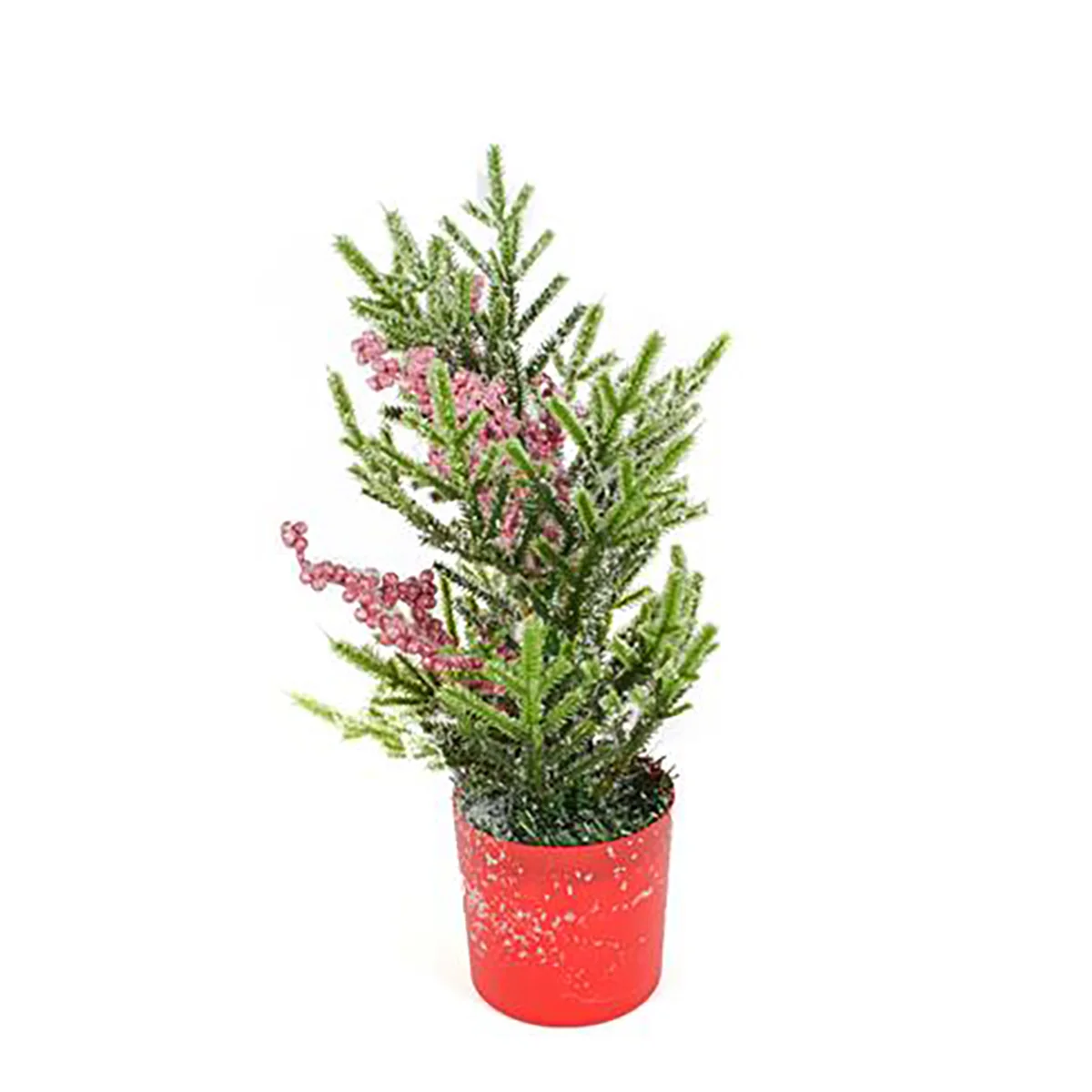 Árvore De Natal Decorativa Efeito Neve Com Bagas Rosa 37cm by hôma, photo 1