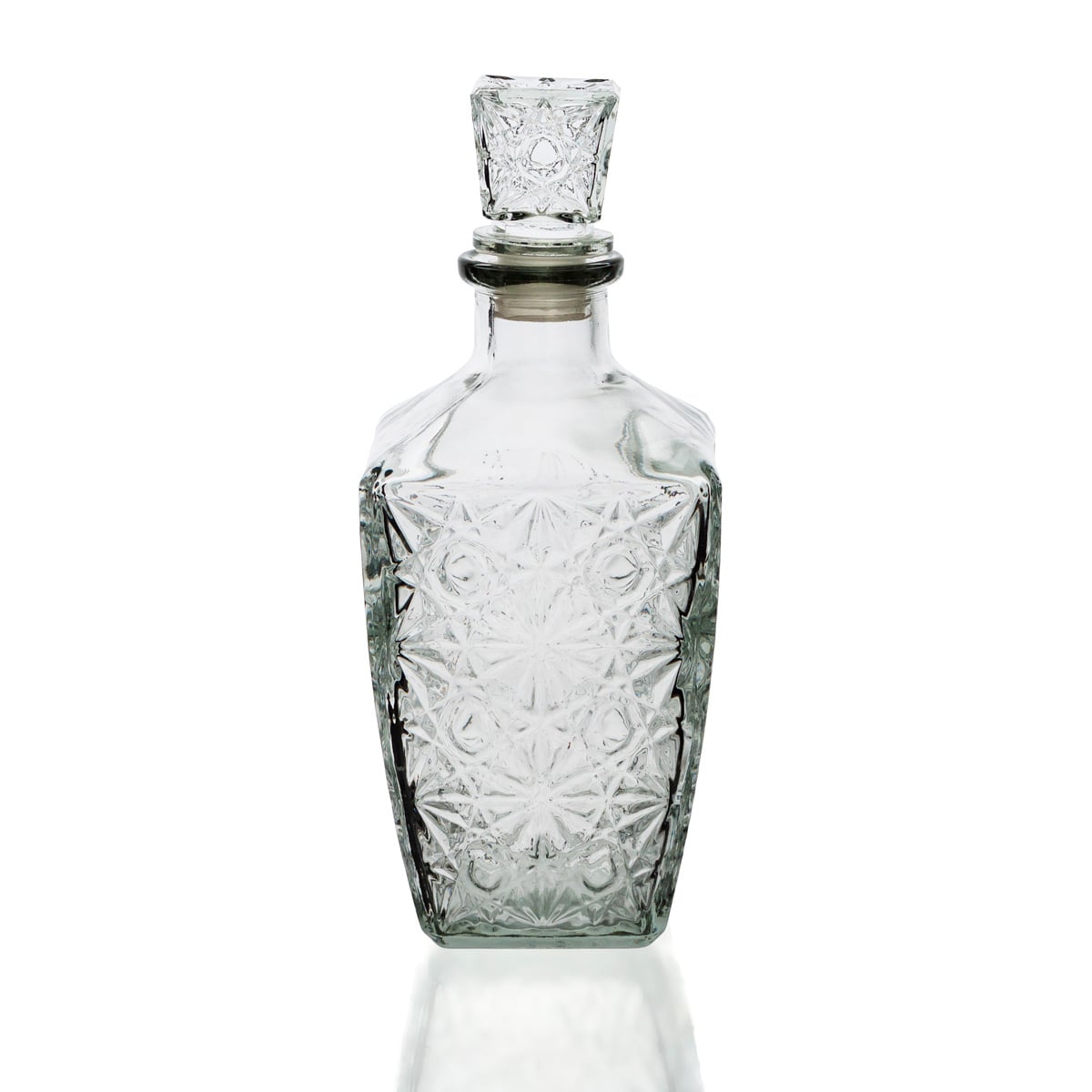 Garrafa de licor retangular em vidro 1l da hôma, fotografia 1
