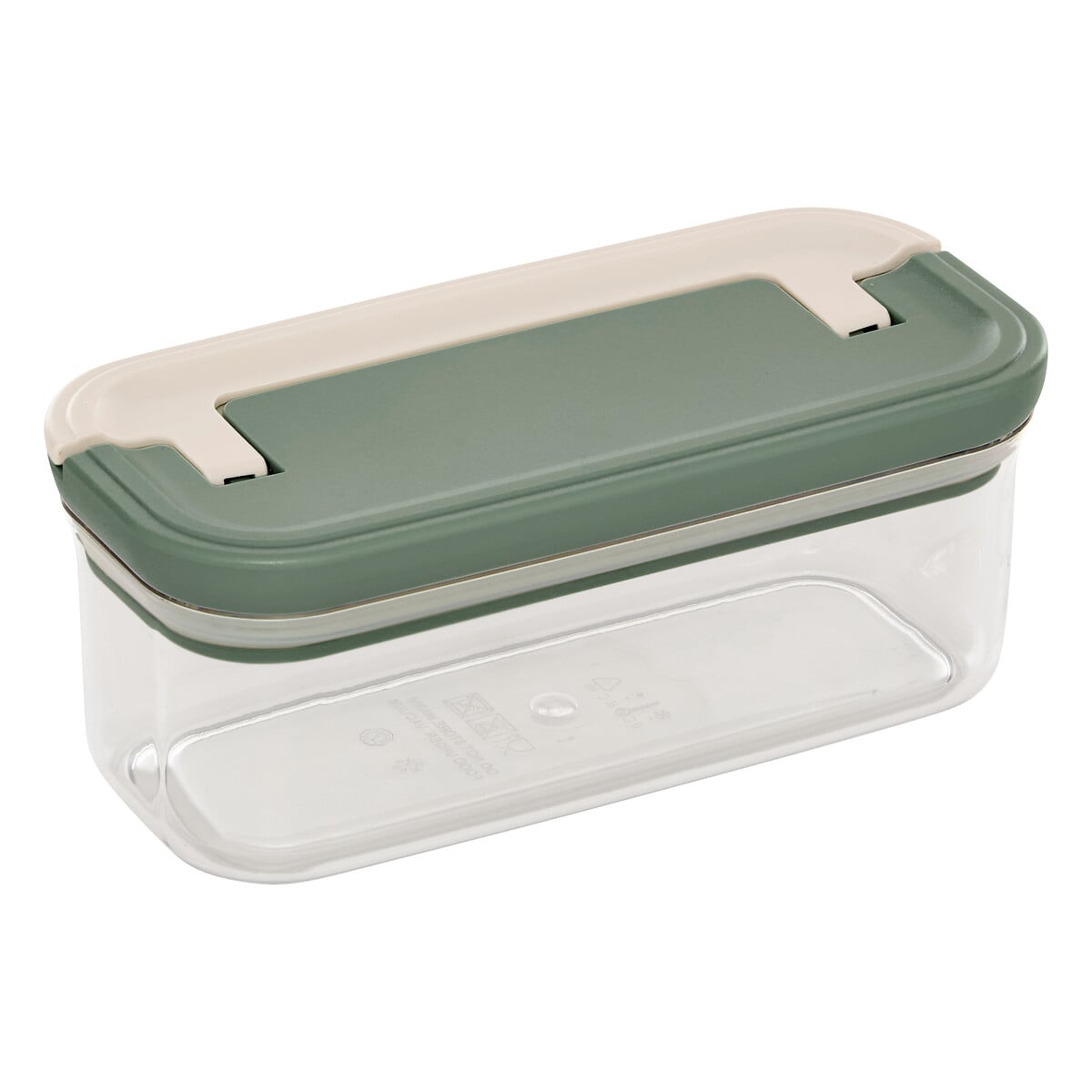 Frasco quadrado LOCK verde 400ml da hôma, fotografia 1