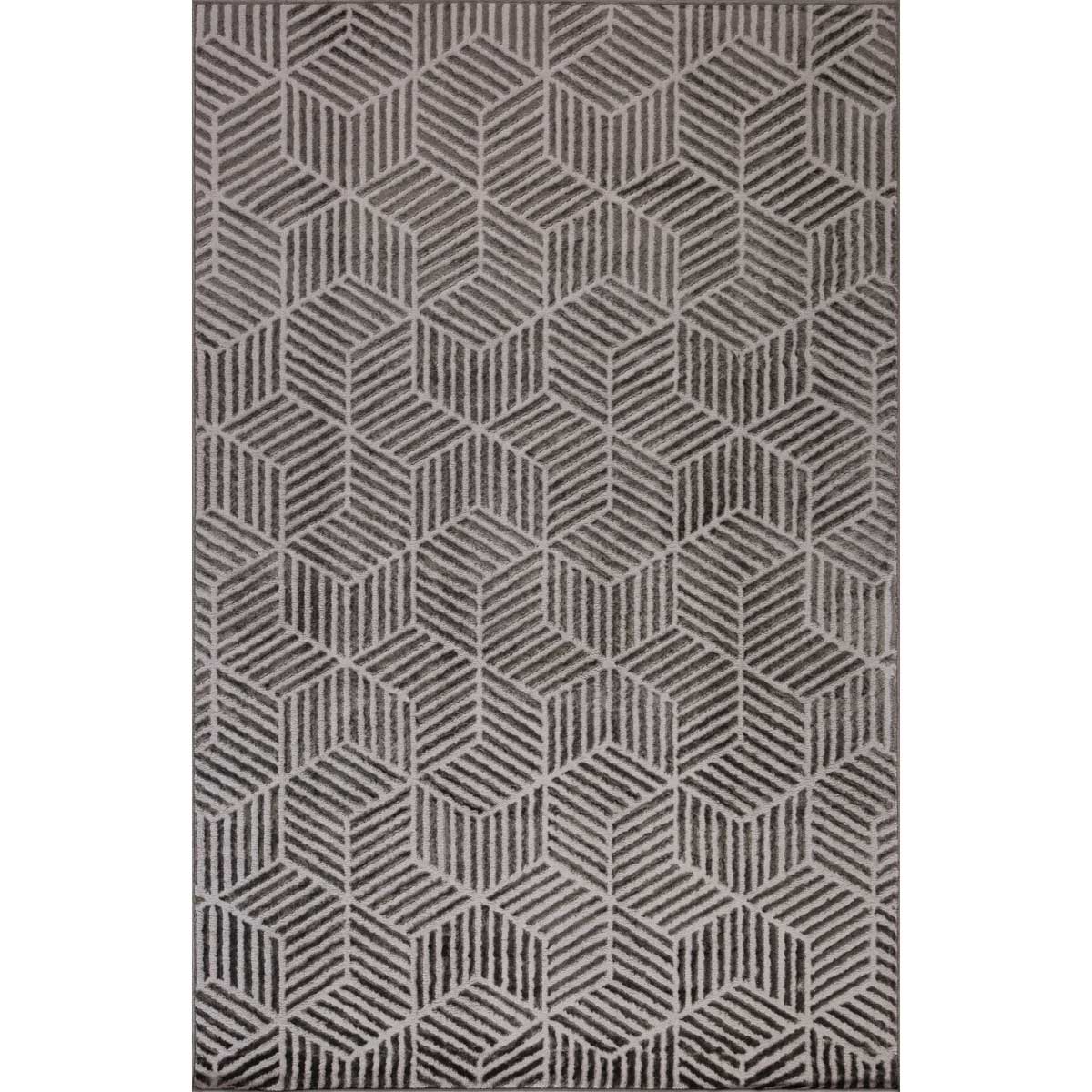 Tapete ZAHA geométrico cinza antracite 120x160cm by hôma, photo 1