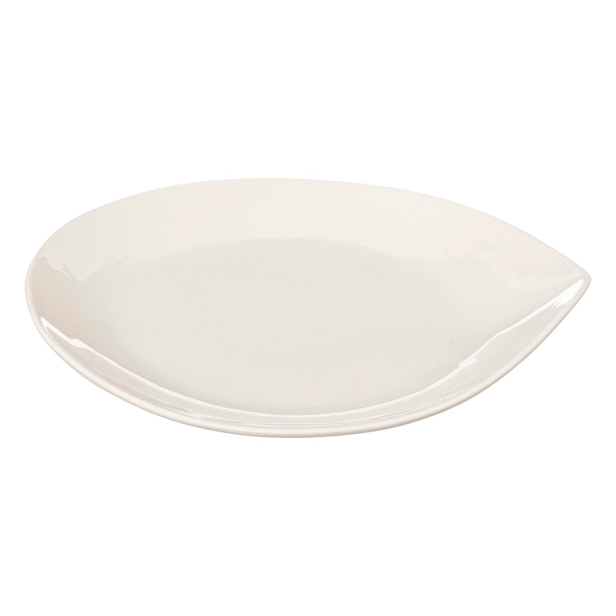 Prato de sobremesa branco GOTA em porcelana 21cm da hôma, fotografia 1
