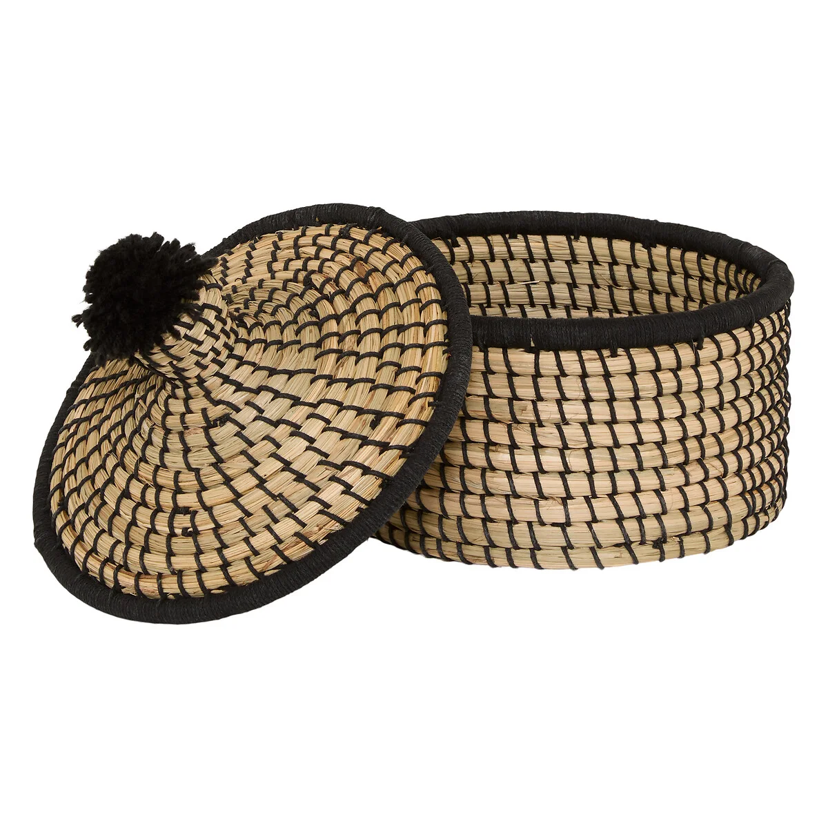 Cesto NYERO em bambu 27x26,5x26,5cm da hôma, fotografia 1