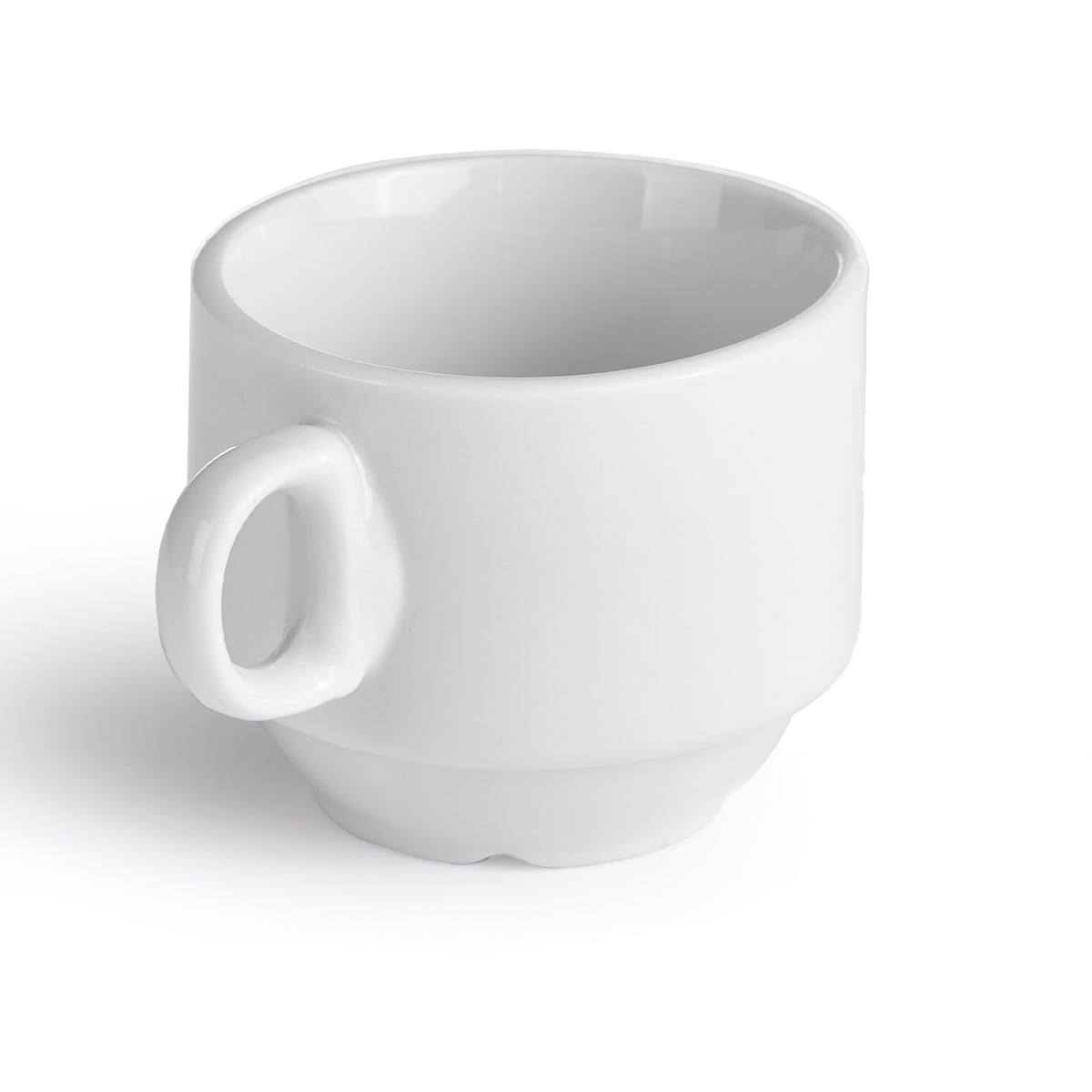 Chávena de café empilhável branca de porcelana 9cl by hôma, photo 1