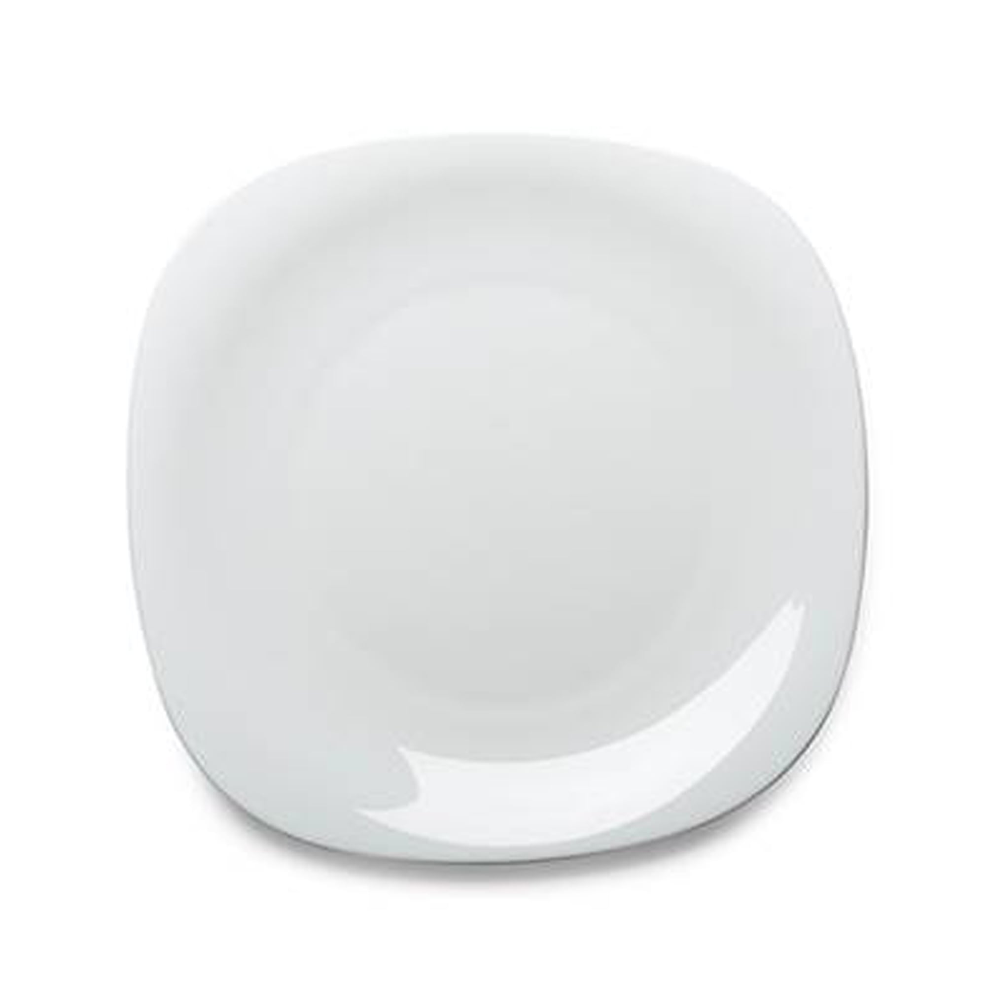 Prato raso quadrado PARMA branco 27cm da hôma, fotografia 1