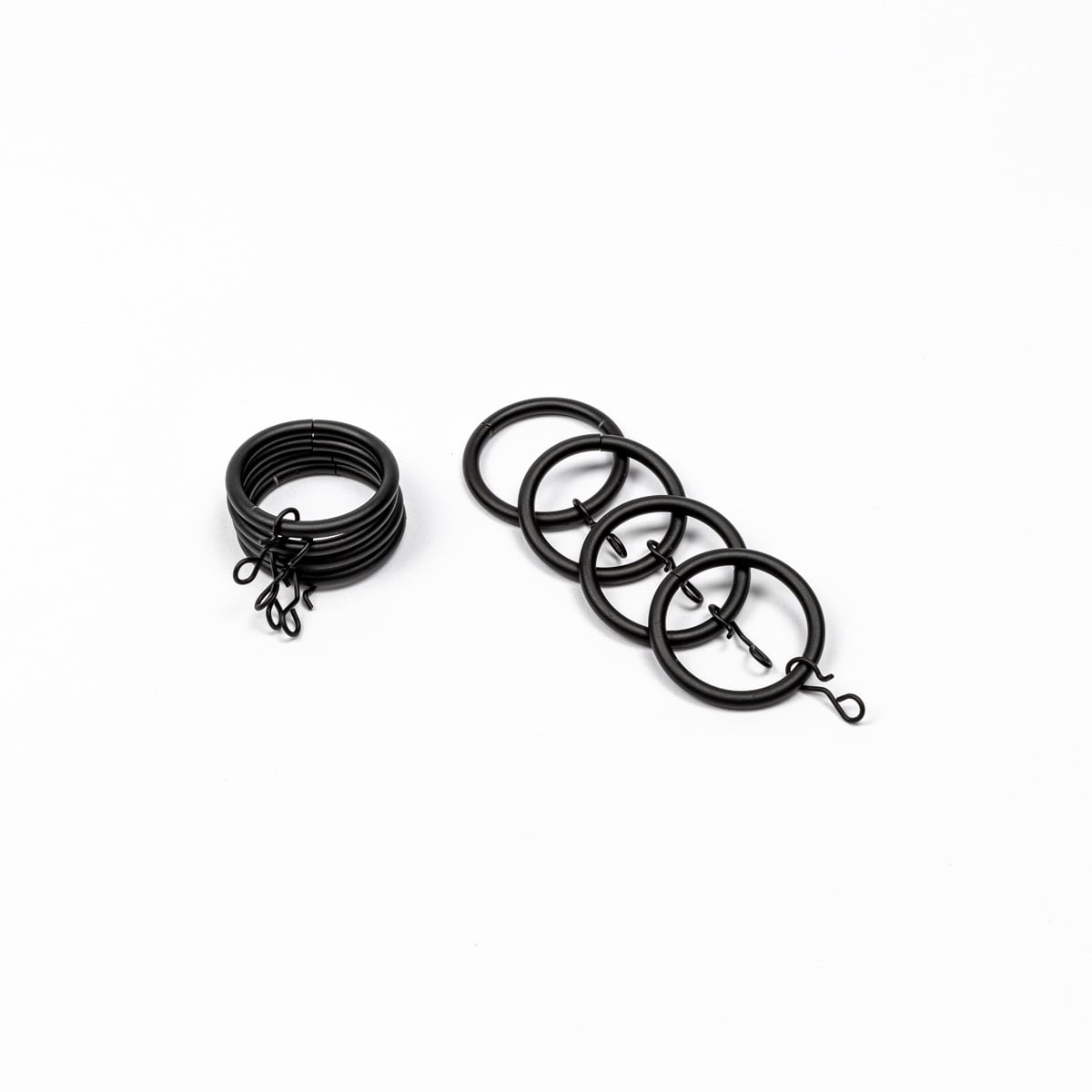 Conjunto de 8 argolas preto mate d20cm by hôma, photo 1