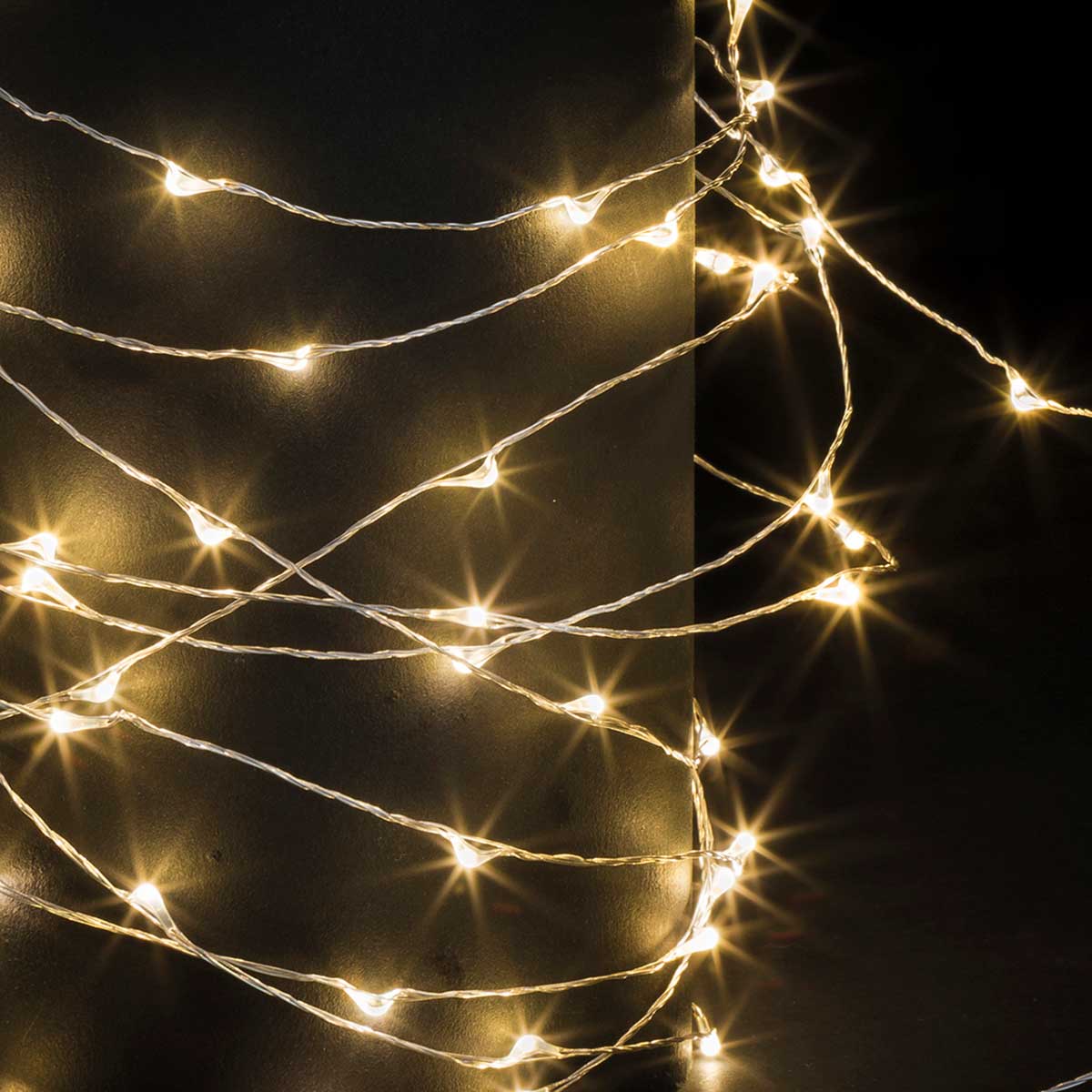 Série luminosa de natal branco quente 100 leds 10m da hôma, fotografia 1