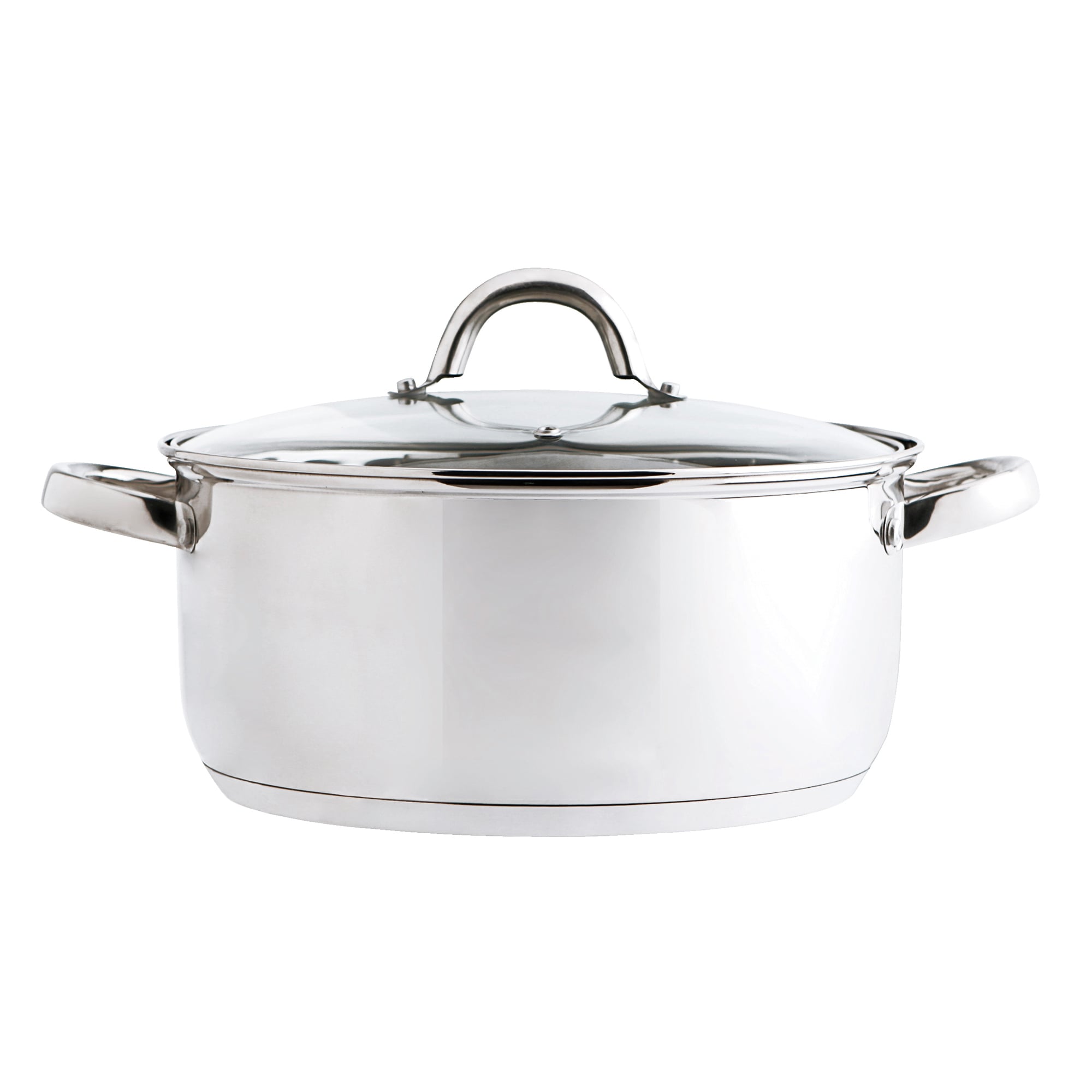 Caçarola em inox com tampa vidro 26cm da hôma, fotografia 1