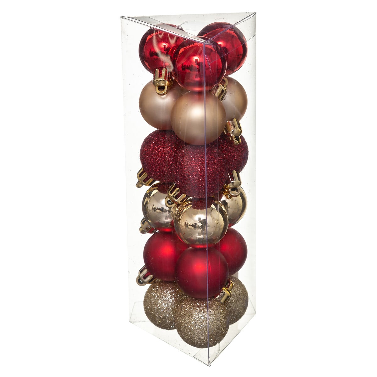 Conjunto de 18 bolas vermelho e dourado 3cm by hôma, photo 1