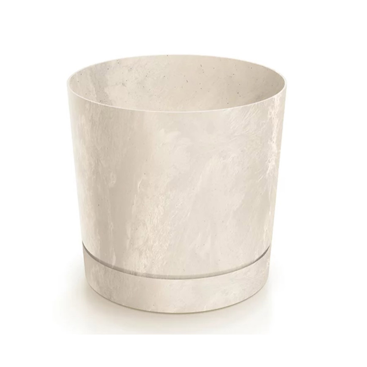 Vaso TUBO efeito betão bege 33cm da hôma, fotografia 1