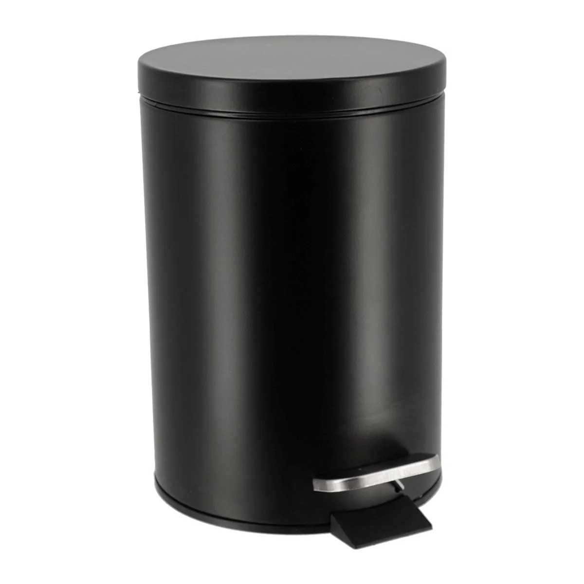 Balde wc preto em aço inox 3l by hôma, photo 1