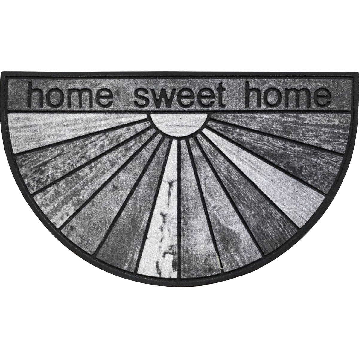 Tapete de entrada meia lua cinza HOME SWEET HOME 45x75cm by hôma, photo 1