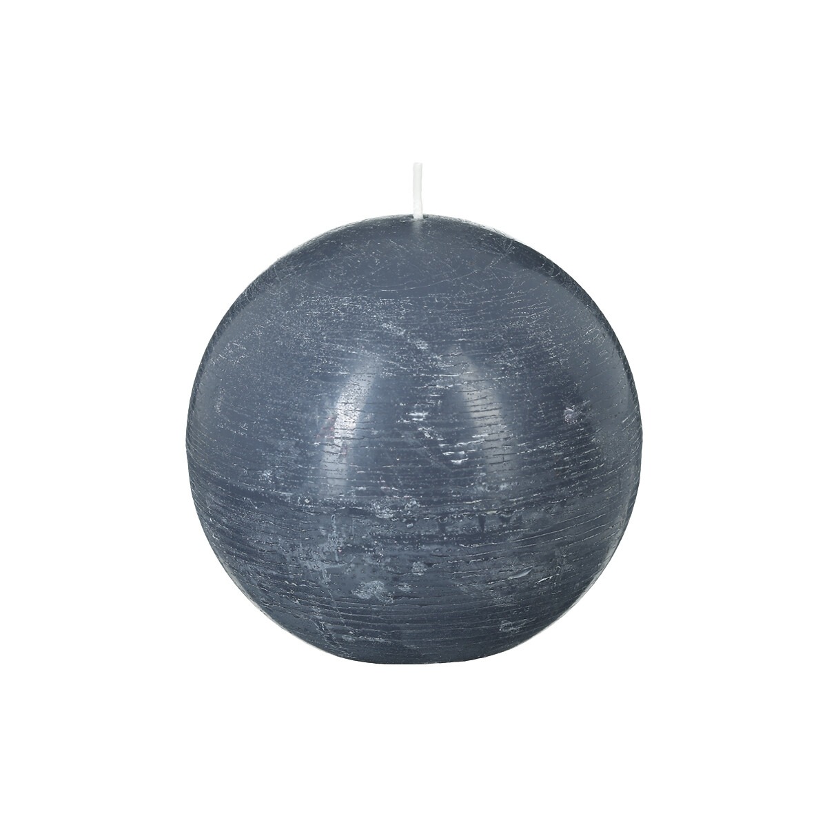 Vela bola rústica cinza escuro 10cm da hôma, fotografia 1