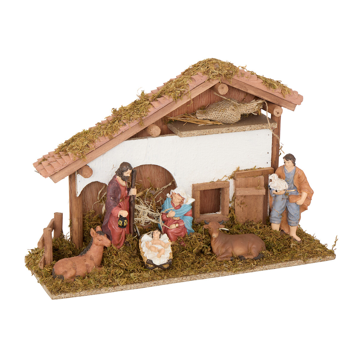 Presépio com cabana e 6 figuras 40x14x26.5cm by hôma, photo 1