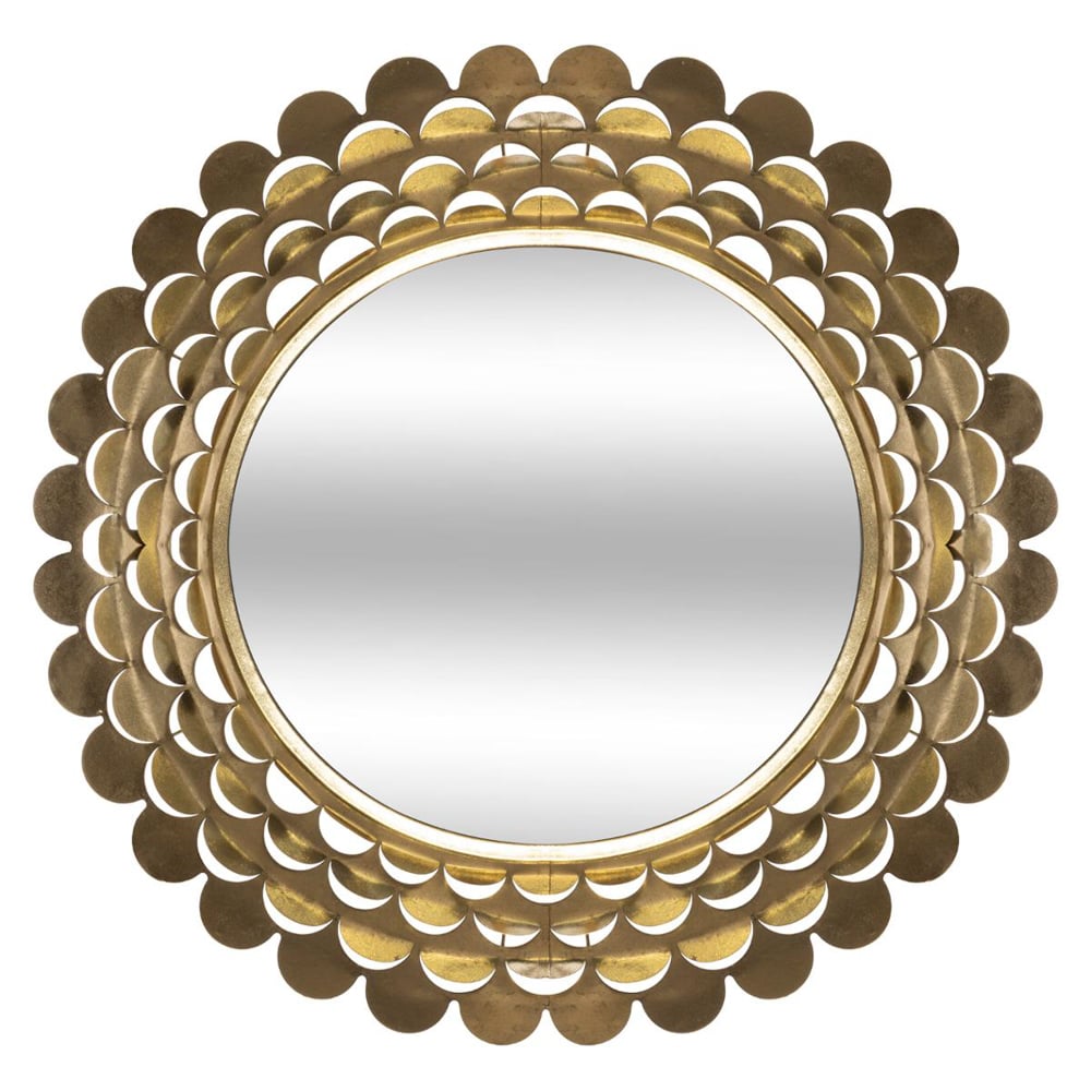 Espelho de parede flor em metal dourado by hôma, photo 1
