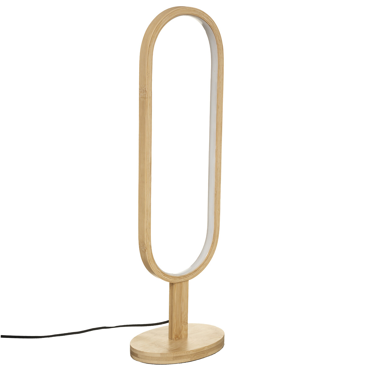 Candeeiro de mesa FINN bege em bambu 57cm da hôma, fotografia 1