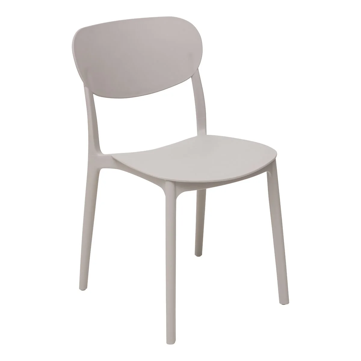 Cadeira empilhável taupe by hôma, photo 1