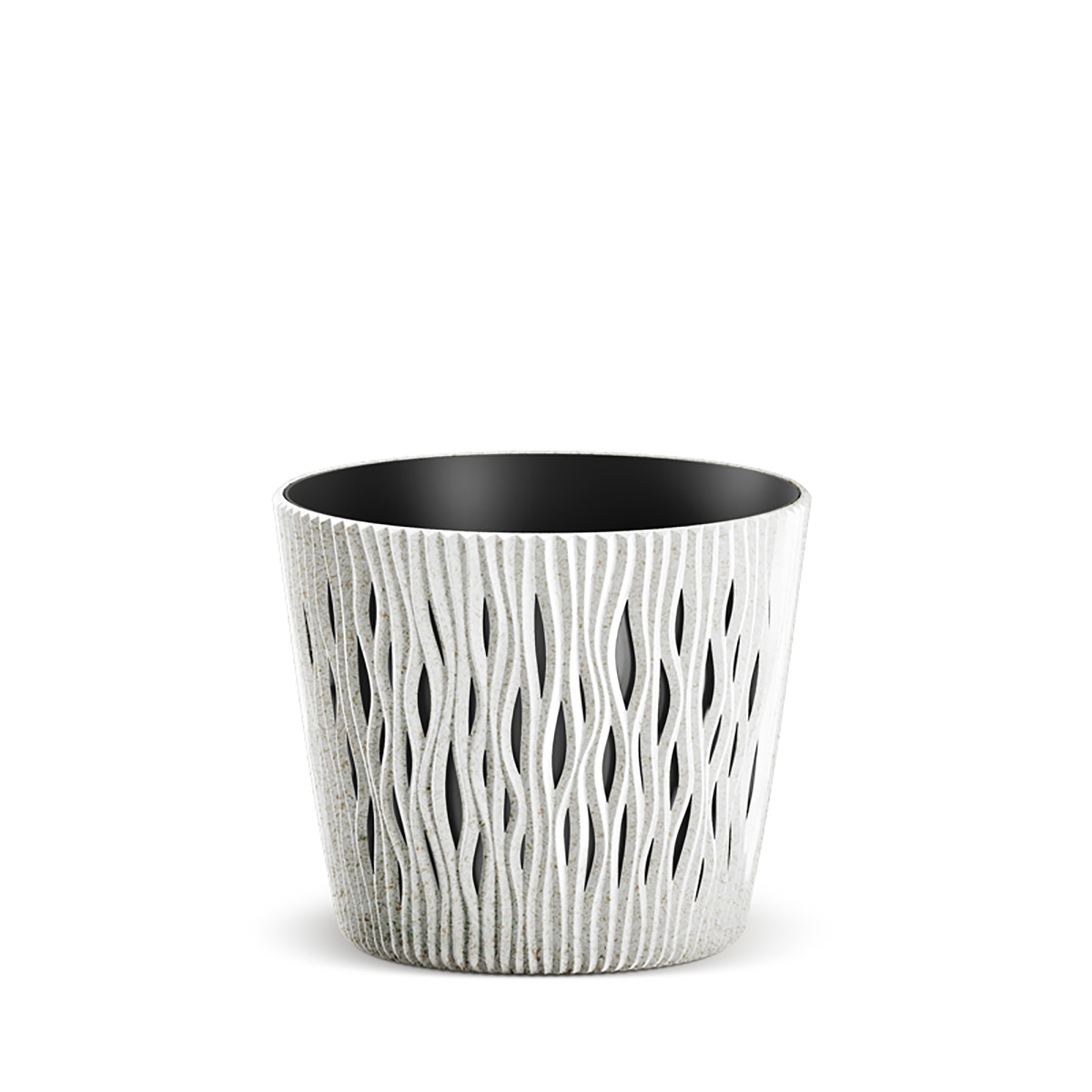 Vaso SANDY round branco eco wood 26cm by hôma, photo 1