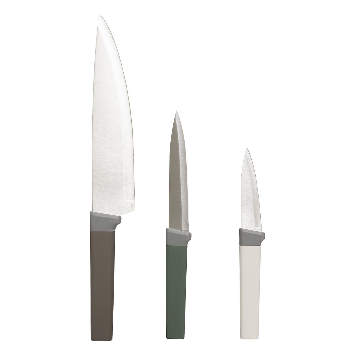 Conjunto de 3 facas variadas em inox by hôma, photo 1