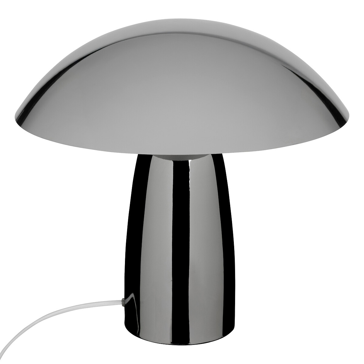 Candeeiro de mesa cogumelo OMIA prateado em metal 34x36cm da hôma, fotografia 1