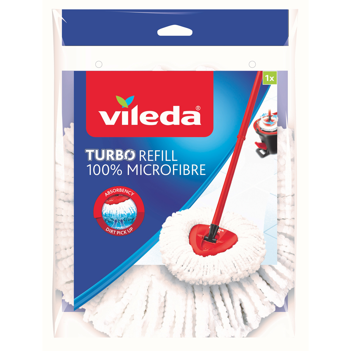 Recarga microfibras para balde com pedal VILEDA by hôma, photo 1