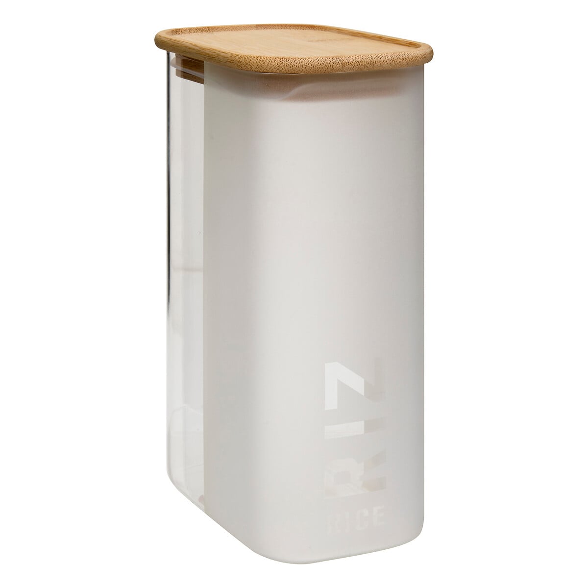Frasco para arroz em vidro e bambu 16cl da hôma, fotografia 1