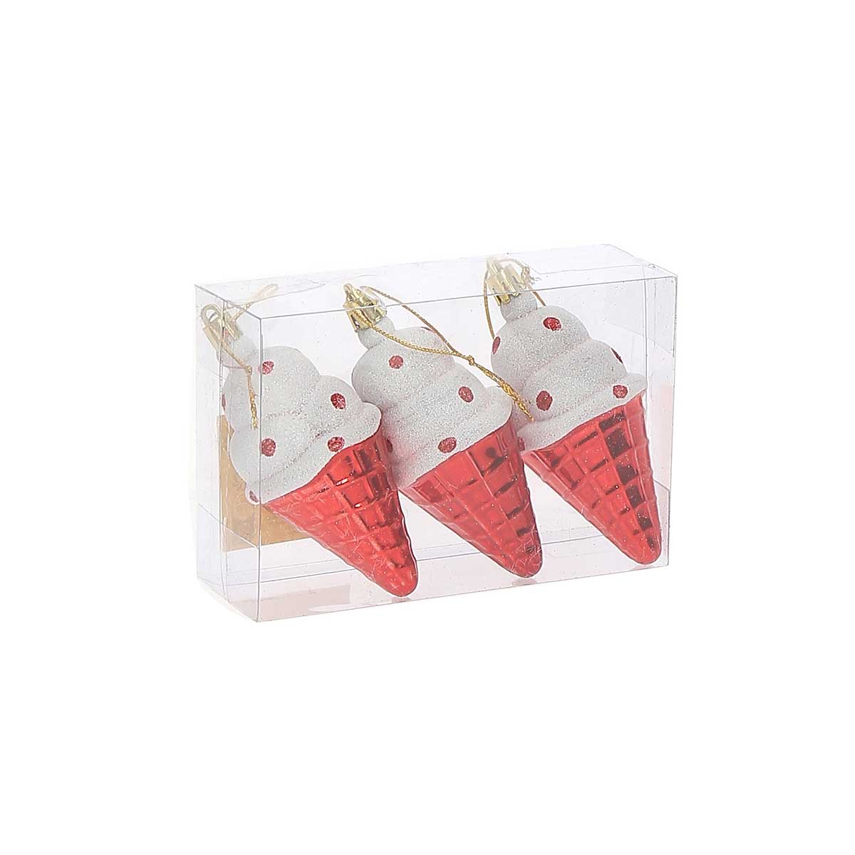 Conjunto de 3 pendurantes em forma de gelado 5x5x11cm by hôma, photo 1