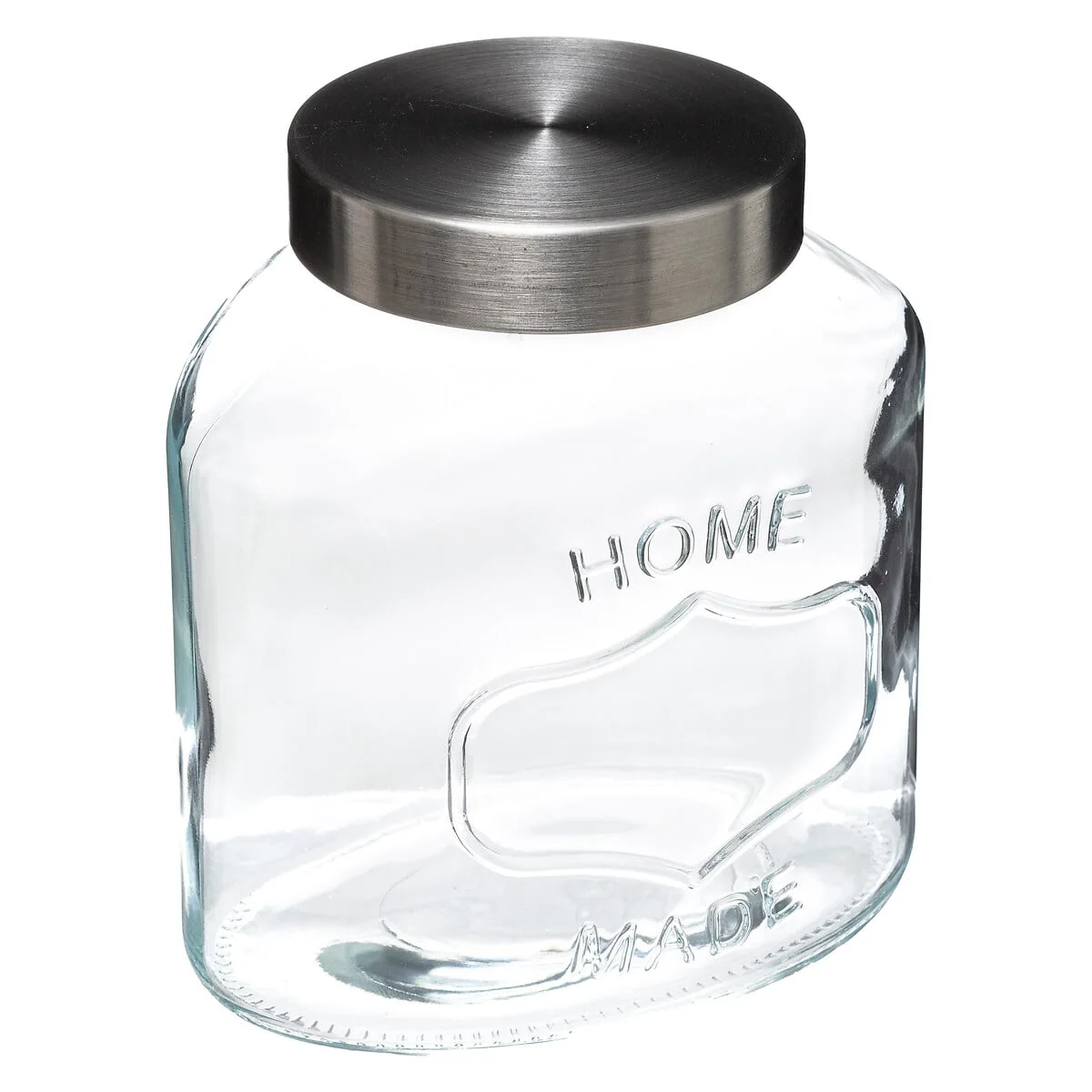 Bomboneira em vidro oval 2,5l com tampa da hôma, fotografia 1