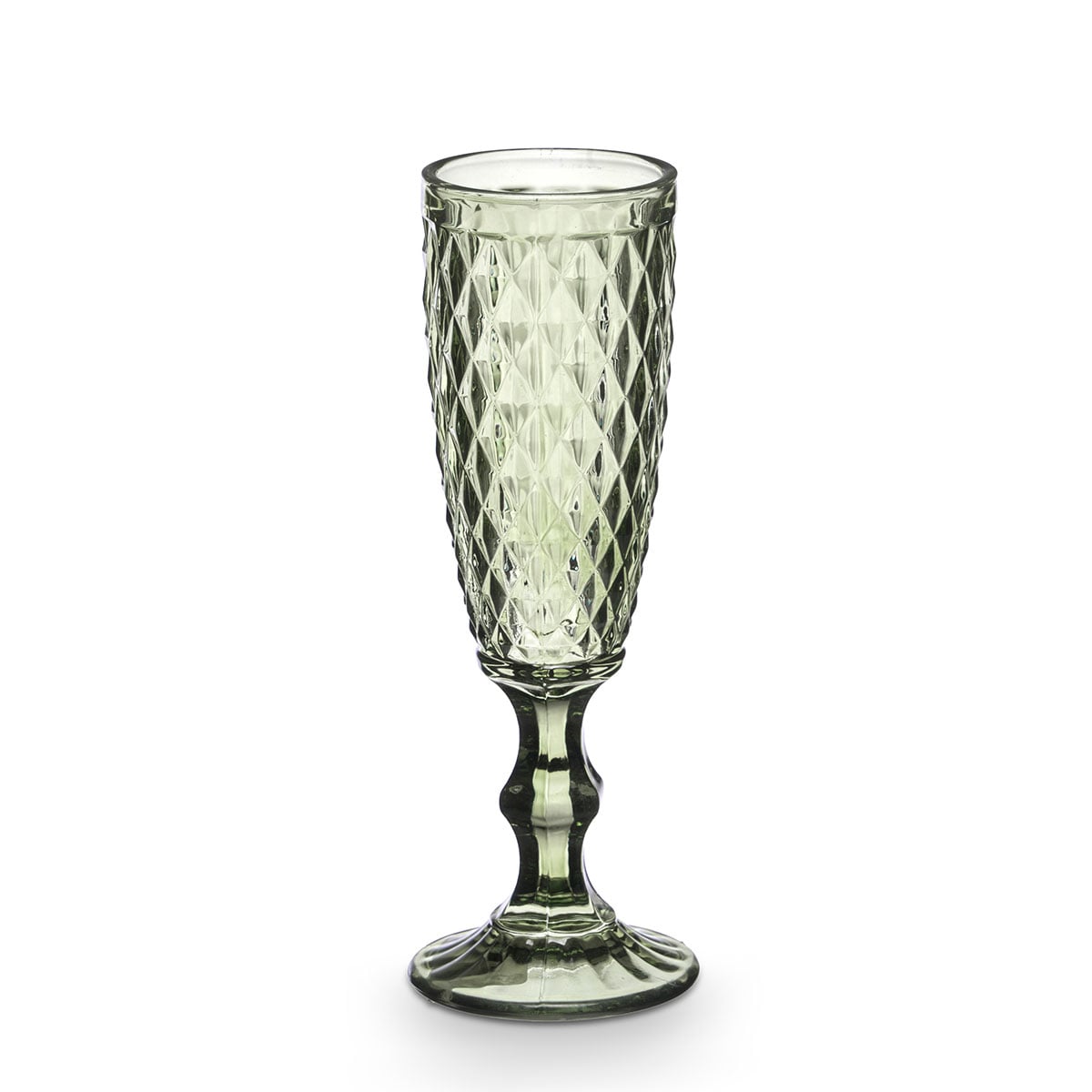 Flute Diamante Verde Em Vidro 17,5cl da hôma, fotografia 1
