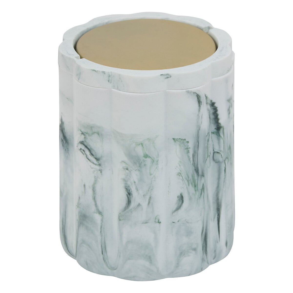 Balde do lixo wc MARBY branco em poliresina 1,5l by hôma, photo 1