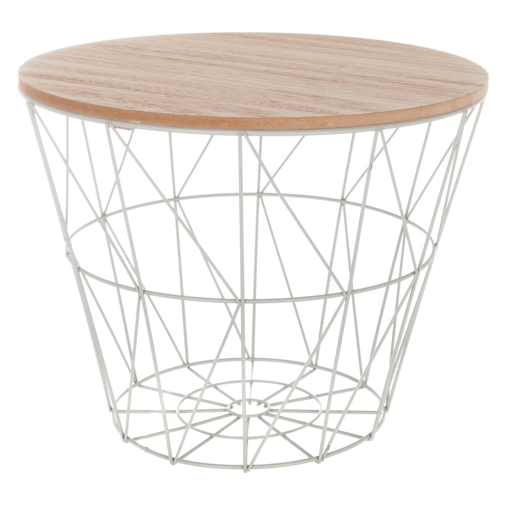 Mesa de apoio KUMI cinza 38cm da hôma, fotografia 1