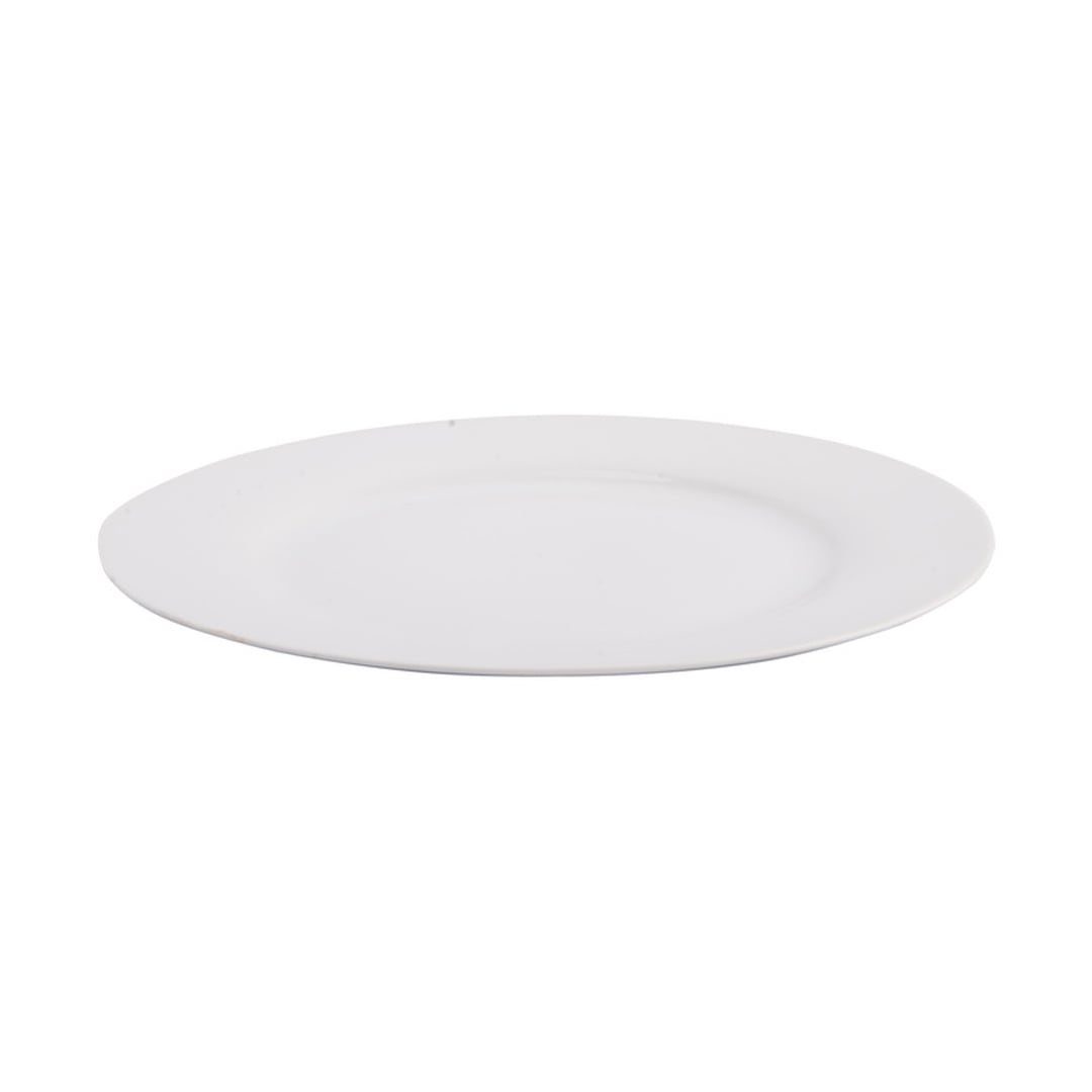 Prato raso GIZ branco em cerâmica 27cm da hôma, fotografia 1