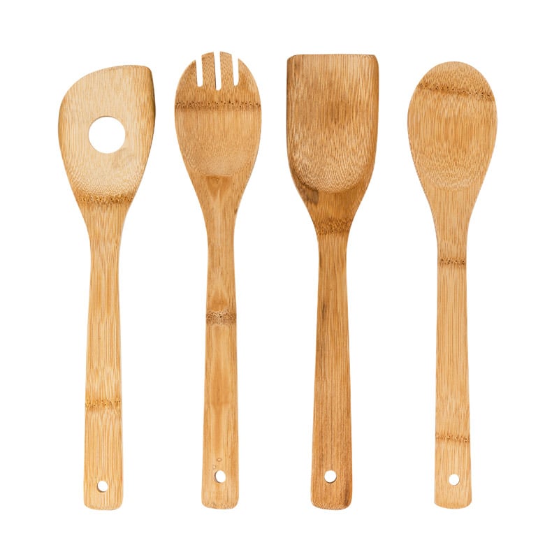 Conjunto de 4 utensílios em bambu da hôma, fotografia 1