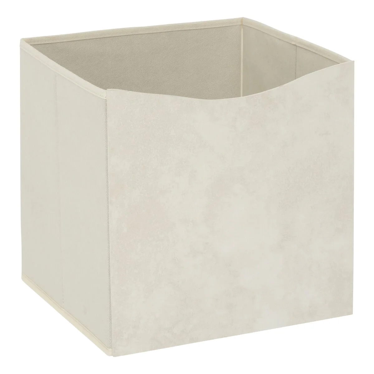 Caixa de arrumação bege efeito pedra 31x31cm by hôma, photo 1