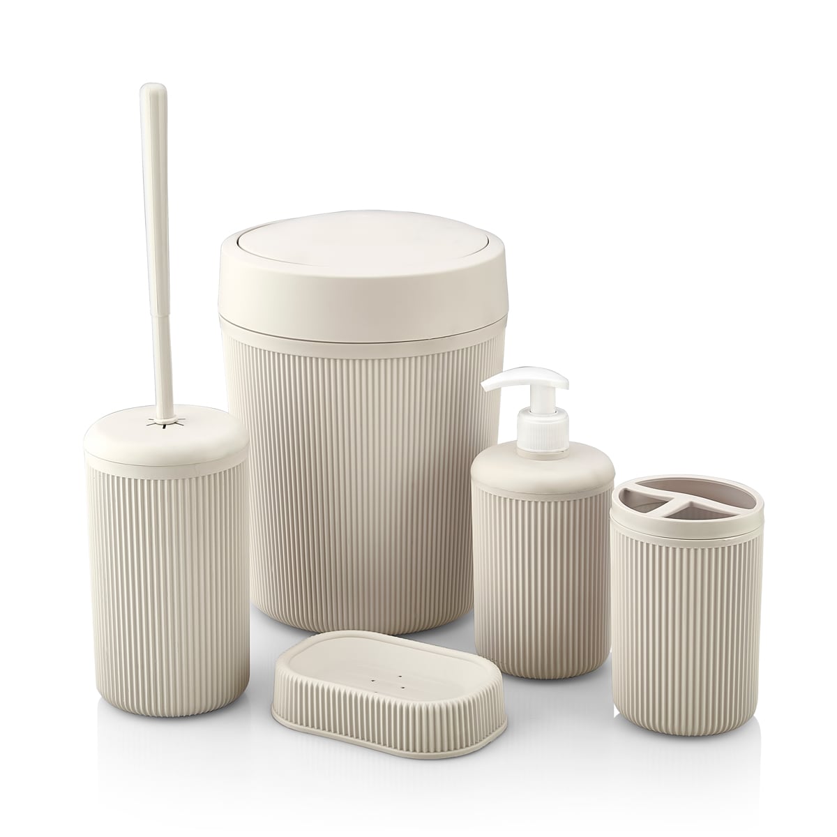 Conjunto de 5 peças wc ALESTA bege da hôma, fotografia 1