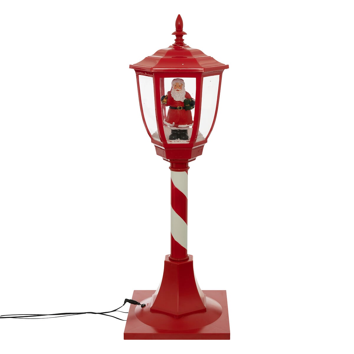 Lanterna com neve e pai natal led 90cm da hôma, fotografia 1